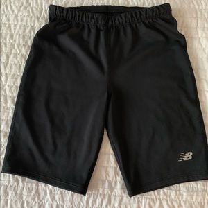 Black exercise shorts